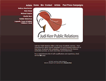 Tablet Screenshot of judikerrpublicrelations.com